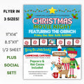 community christmas movie showing party invitation
